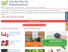 Tablet Screenshot of giambeogiamcan.com